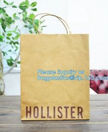 China Supplier Logo Printed Brown Kraft Paper Flower Carrier Gift Bag,Durable Kraft Paper Plant Carrier Flower Gift Bag supplier