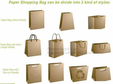 China Supplier Logo Printed Brown Kraft Paper Flower Carrier Gift Bag,Durable Kraft Paper Plant Carrier Flower Gift Bag supplier