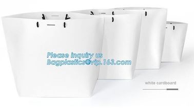 New Luxury Shopping Paper Bag for Cloth/cheap white paper bag with logo printing,UV spot shine paper carrier bag shoppin supplier