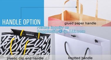 New Luxury Shopping Paper Bag for Cloth/cheap white paper bag with logo printing,UV spot shine paper carrier bag shoppin supplier