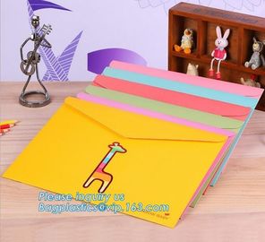 wholesale paper tinted gift mailing envelope for celebration,design & printing Vintage Brown Kraft Paper Packaging Envel supplier