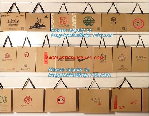 Customized Cut Printed Coated Paper Shopping Bag with Matt Lamination,rope handle custom logo printed white paper bag supplier