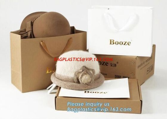 High Grade Special Paper Material Luxury Retail Clothing Packaging Bag,Laminated Luxury paper bags with flat tape handle supplier