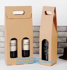 Customized promotional Paper Wine Bag/Gift Wine Bag for Wine,Carry Packaging Custom Print Paper Wine Gift Bags with Hand supplier