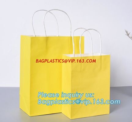 Design Luxury Brown Kraft Paper Shopping Bag With Handle,Customized Green Printed Paper Shopping Bag With Logo Custom supplier