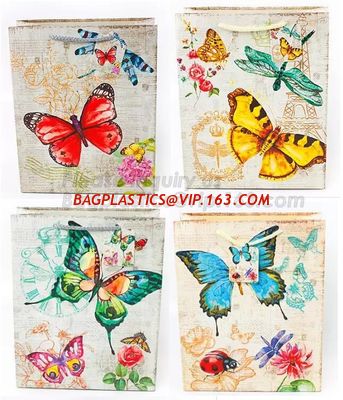 Chinese Wholesale Cheap Luxury Craft Paper Bag CMYK Printed Shopping Bag Paper,Shopping Paper Bags With Your Own Logo supplier