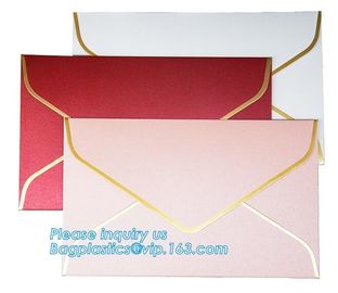 Custom logo private label brown kraft paper envelope,Custom made own logo design red kraft paper letter envelope bagease supplier