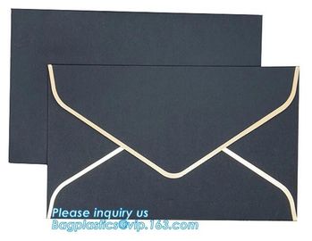 Custom logo private label brown kraft paper envelope,Custom made own logo design red kraft paper letter envelope bagease supplier