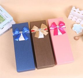 Luxury Wholesale Custom Packaging Paper Gift Box with Ribbon,wedding paper jewellery white gift box with ribbon closure supplier