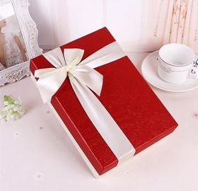 Luxury Wholesale Custom Packaging Paper Gift Box with Ribbon,wedding paper jewellery white gift box with ribbon closure supplier