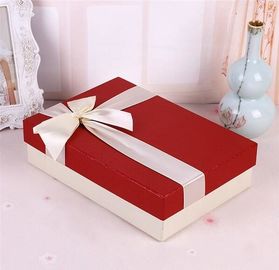 Luxury Wholesale Custom Packaging Paper Gift Box with Ribbon,wedding paper jewellery white gift box with ribbon closure supplier