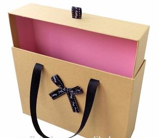 Custom printed luxury black paper cardboard folding magnetic clothing gift box with ribbon,Paper Chocolate Gift Box For supplier