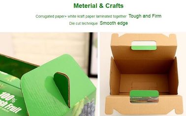 corrugated fruit packing box, kraft paper, gloss lamination, offset printing, foldable box,flower cone,flowral packaging supplier