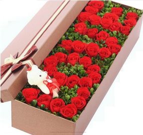 corrugated fruit packing box, kraft paper, gloss lamination, offset printing, foldable box,flower cone,flowral packaging supplier