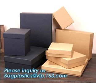 Customized size paper costume packaging box custom luxury carton jewellery paper gift packaging box with ribbon bagease supplier