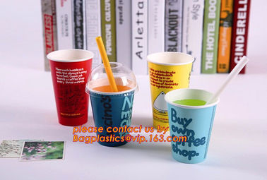 Economical 8oz Disposable Custom Paper Coffee Cup,Hot selling beverage paper cups,cup sleeve,custom paper coffee cup sle supplier