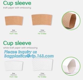 Economical 8oz Disposable Custom Paper Coffee Cup,Hot selling beverage paper cups,cup sleeve,custom paper coffee cup sle supplier