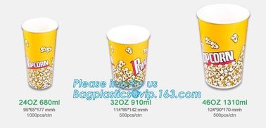 POPCORN PAPER BOX, POPCORN CUP, CHICKEN BOX, CUSTOM BRANDING,24OZ, 32OZ,46OZ,TAKE OUT PACKAGE, KRAFT PAPER CUP, LID, PAC supplier