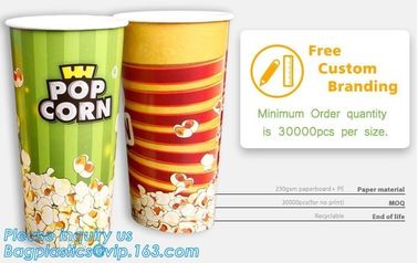 POPCORN PAPER BOX, POPCORN CUP, CHICKEN BOX, CUSTOM BRANDING,24OZ, 32OZ,46OZ,TAKE OUT PACKAGE, KRAFT PAPER CUP, LID, PAC supplier