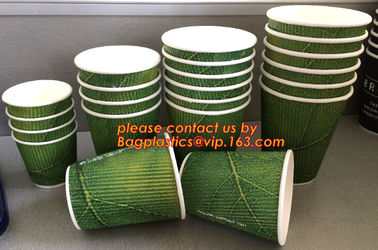 ECO Friendly Custom Design Corrugated Coffee Paper Cup,8 oz 12 oz 16 oz Custom Printing logo Double Wall paper cup with supplier