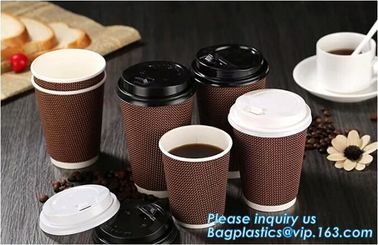 Customized Logo Printed 8oz Double Wall Paper Cup For Hot Drinks,Disposable_PE Coated Custom Paper Cups_ Paper coffee Cu supplier