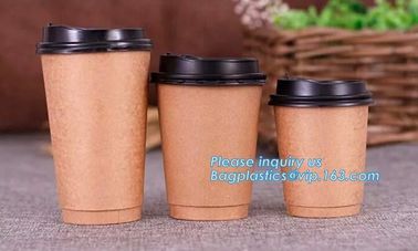 100% Biodegradable Disposable PLA Coated Coffee Paper Cup,9oz hot coffee paper cup with lids/ coffee to go cups/ oem dis supplier