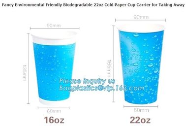 Wholesale Price 12Oz Custom Printed Coffee Paper Cups With Certificate,Double wall kraft coffee holder paper cup with li supplier