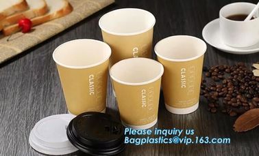 12oz PLA paper cup from China supplier,double wall paper cup printed disposable paper cup for coffee, BAGPLASTICS, BAGEA supplier