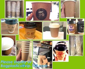 Custom LOGO printed disposable coffee paper cup,AMAZON hot selling heat insulation disposable double wall paper cup PACK supplier