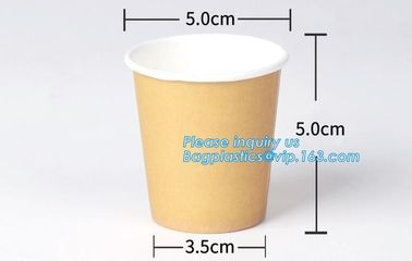 Custom made take away biodegradable PLA coffee disposable paper cups,Fully stocked biodegradable ripple paper cup PACKAG supplier