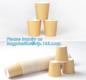 Custom made take away biodegradable PLA coffee disposable paper cups,Fully stocked biodegradable ripple paper cup PACKAG supplier