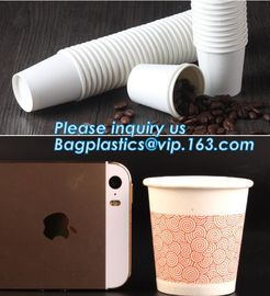 Custom made take away biodegradable PLA coffee disposable paper cups,Fully stocked biodegradable ripple paper cup PACKAG supplier