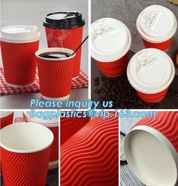 double wall paper coffee cup_ custom printed disposable coffee paper cup with lids,Disposable Paper Coffee Cup Custom Pa supplier