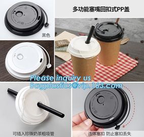 Custom logo printed disposable double wall hot bamboo coffee paper cup with lid,Biodegradable take away double wall coff supplier