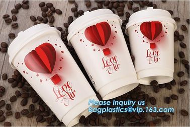 Disposable Insulated Ripple Hot Coffee Paper Cup with Cappuccino Lids,Custom Disposable Paper Cup 6 oz Paper Coffee Cup supplier