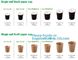 Diamon paper cup, double insulation, film leakproof, thick material,Thick hot drink paper cup 12oz with handle and Doubl supplier