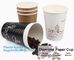 Diamon paper cup, double insulation, film leakproof, thick material,Thick hot drink paper cup 12oz with handle and Doubl supplier