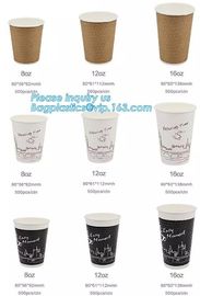 Diamon paper cup, double insulation, film leakproof, thick material,Thick hot drink paper cup 12oz with handle and Doubl supplier