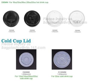 Biodegradable cup lid, PLA cup lid, PP LID, PET LID,Cold cup lid, hot cup lid, 10oz/12oz/16oz/22oz hot drink cup PS lid supplier