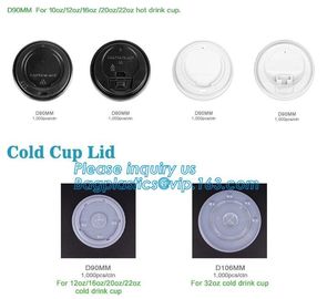 Biodegradable cup lid, PLA cup lid, PP LID, PET LID,Cold cup lid, hot cup lid, 10oz/12oz/16oz/22oz hot drink cup PS lid supplier