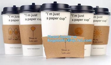 Biodegradable cup sleeve, Corrugated up sleeve with printing, brand logo, hot paper cup,cup sleeve, recyclable sleeve pa supplier