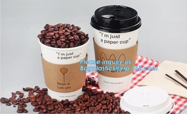 Biodegradable cup sleeve, Corrugated up sleeve with printing, brand logo, hot paper cup,cup sleeve, recyclable sleeve pa supplier