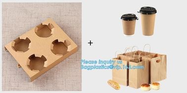 Manufacturer Disposable Take Away Free Samples 4 Paper Cup Holder Tray Carrier,paper holder,newspaper holder recycling,t supplier