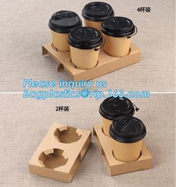 Manufacturer Disposable Take Away Free Samples 4 Paper Cup Holder Tray Carrier,paper holder,newspaper holder recycling,t supplier