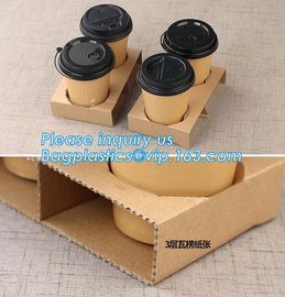 Manufacturer Disposable Take Away Free Samples 4 Paper Cup Holder Tray Carrier,paper holder,newspaper holder recycling,t supplier