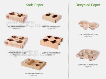 Manufacturer Disposable Take Away Free Samples 4 Paper Cup Holder Tray Carrier,paper holder,newspaper holder recycling,t supplier