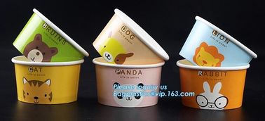 12oz 360ml 34oz 1000ml ice cream paper cup and paper lid,double pe coating single wall recycled 16oz icecream cup 500ml supplier