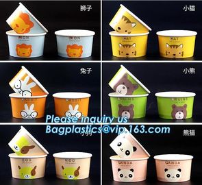 12oz 360ml 34oz 1000ml ice cream paper cup and paper lid,double pe coating single wall recycled 16oz icecream cup 500ml supplier