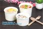Disposable paper hot soup cup with paper flat lid,microwaveable deli container disposable plastic hot soup cups bagease supplier