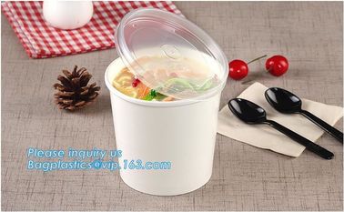 White paper cup for ice cream/ disposable custom printed paper soup bowl,Kraft Paper Cup / Fast Food Hot Soup Paper Cup supplier